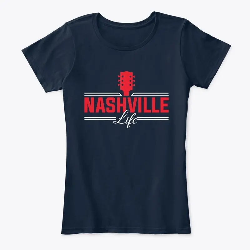 Nashville Life Guitar-red